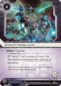 Bioroid Work Crew - Earth's Scion - Android: Netrunner LCG - Android ...