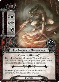 Ash Mountain Werewolf - Under the Ash Mountains - Lord of the Rings LCG ...