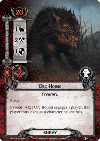 Orc Hound - The Voice of Isengard - Lord of the Rings LCG - Lord of the ...